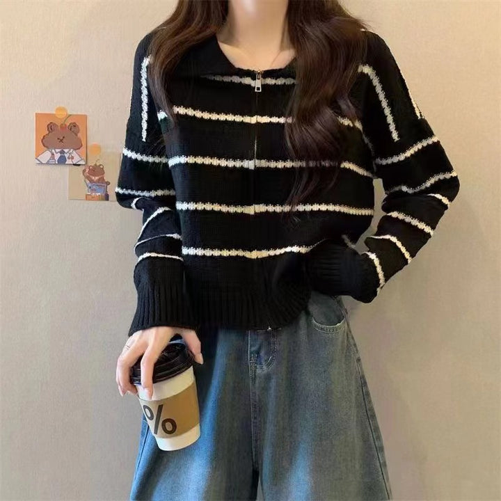 Damen gestreifter Strickpullover Mirla-Eva Jonsson