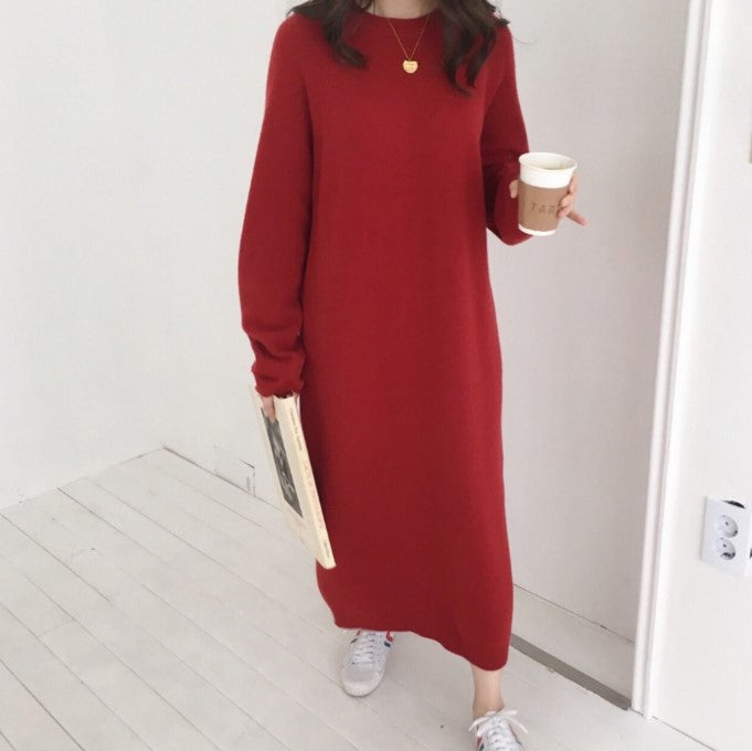 Damen gestricktes Oversized Kleid aus hochwertiger Wolle Mirla-Eva Jonsson