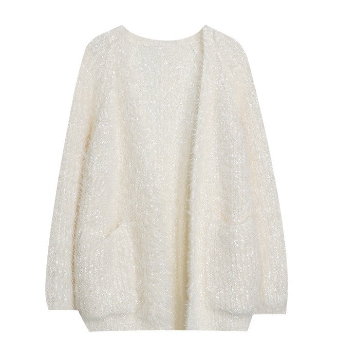 Damen glitzernde Strickjacke im modernen Casual-Look Mirla-Eva Jonsson