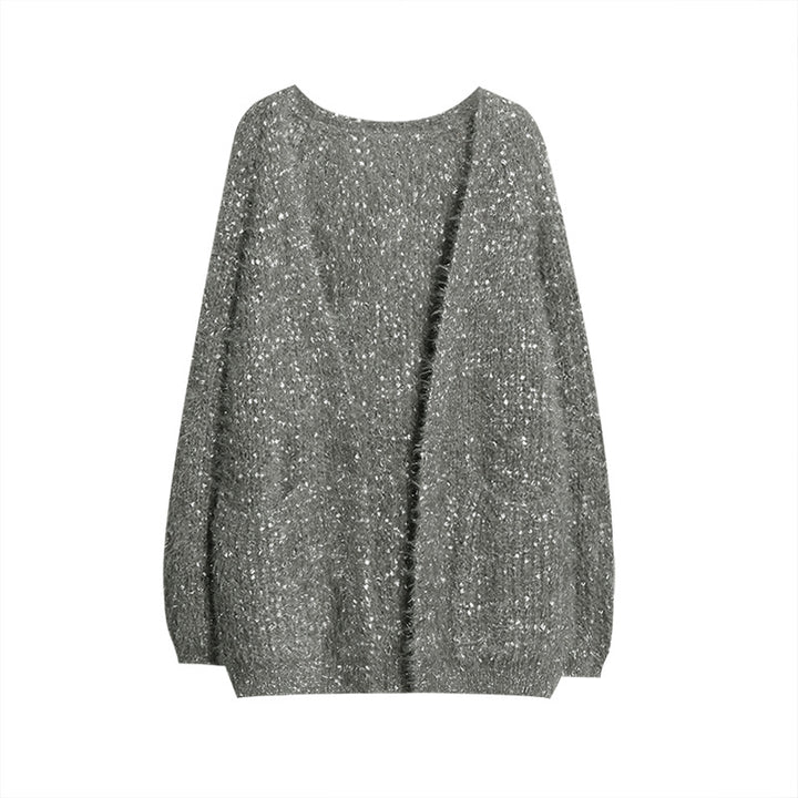 Damen glitzernde Strickjacke im modernen Casual-Look Mirla-Eva Jonsson