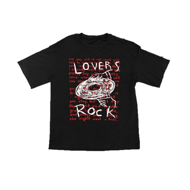 Damen grafik t-shirt med kreativ text och avslappnad snitt Mirla-Eva Jonsson