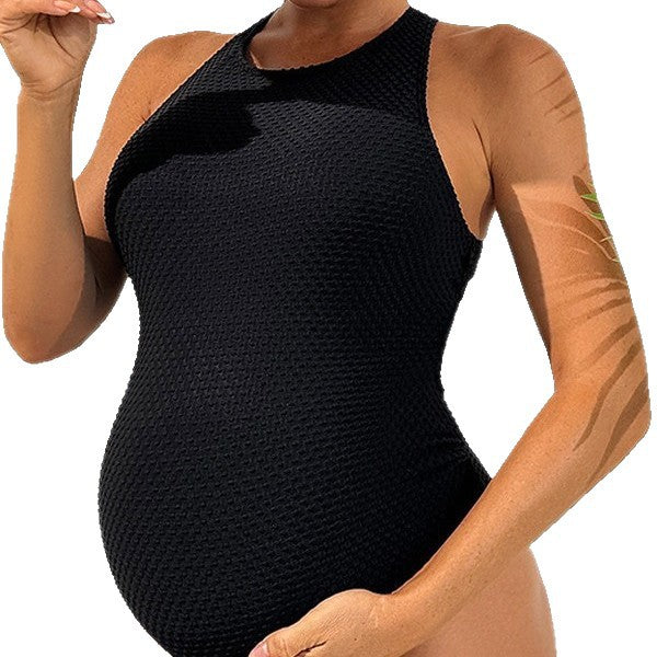 Damen graviditet baddräkt med hållbart material och stödjande design Mirla-Eva Jonsson