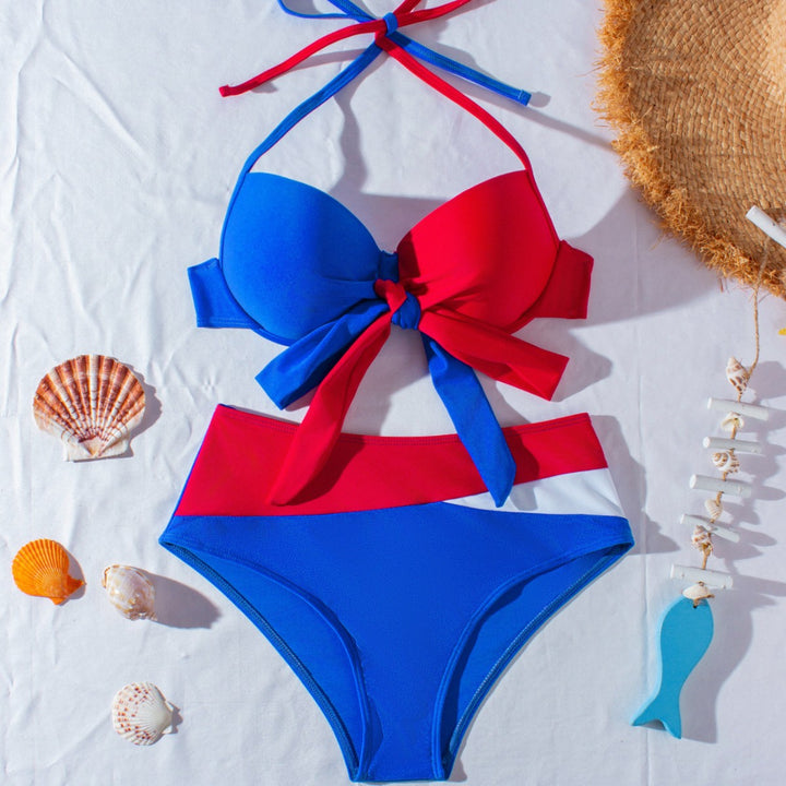 Damen high-waisted bikini with playful knot design Mirla-Eva Jonsson