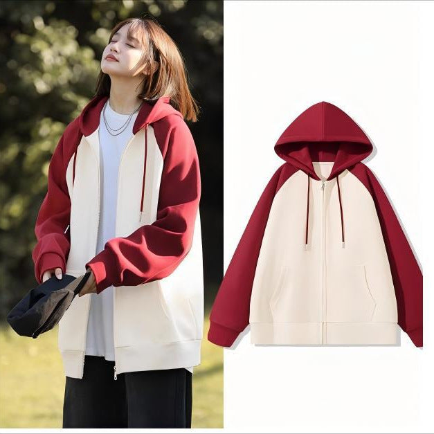 Damen hoodie med färgblockdesign Eva Jonsson-Eva Jonsson