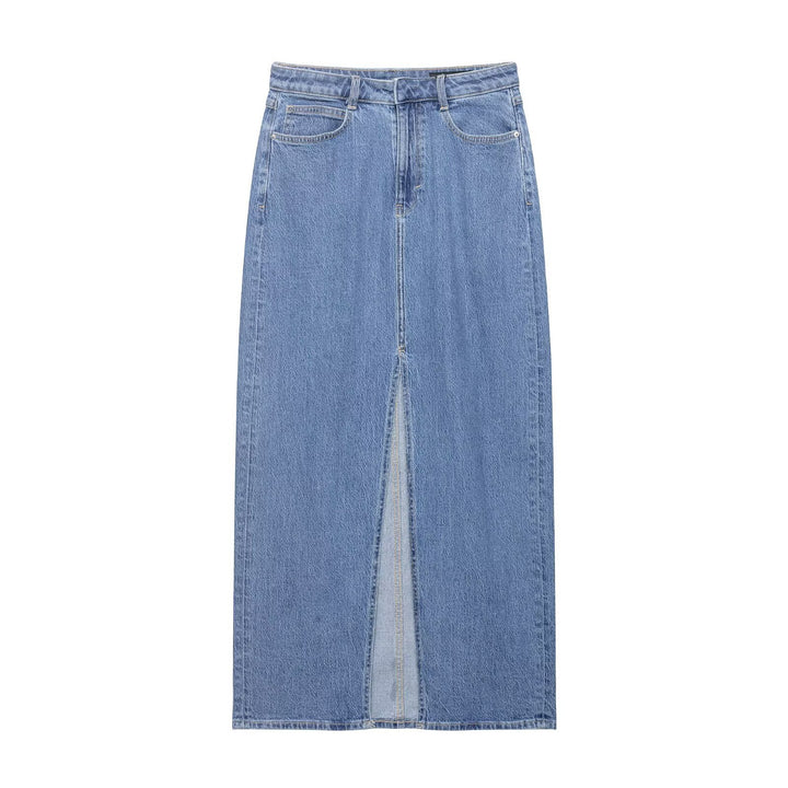 Damen jeansjacka med innovativ design och modiga knappräder Mirla-Eva Jonsson