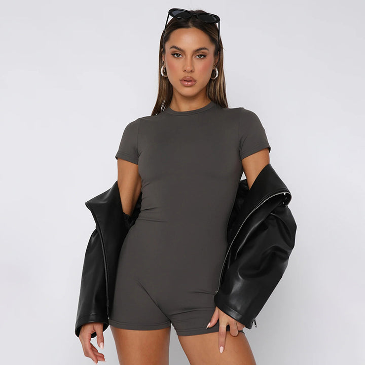 Damen jumpsuit med figurnära snitt och kortärmad design Mirla-Eva Jonsson