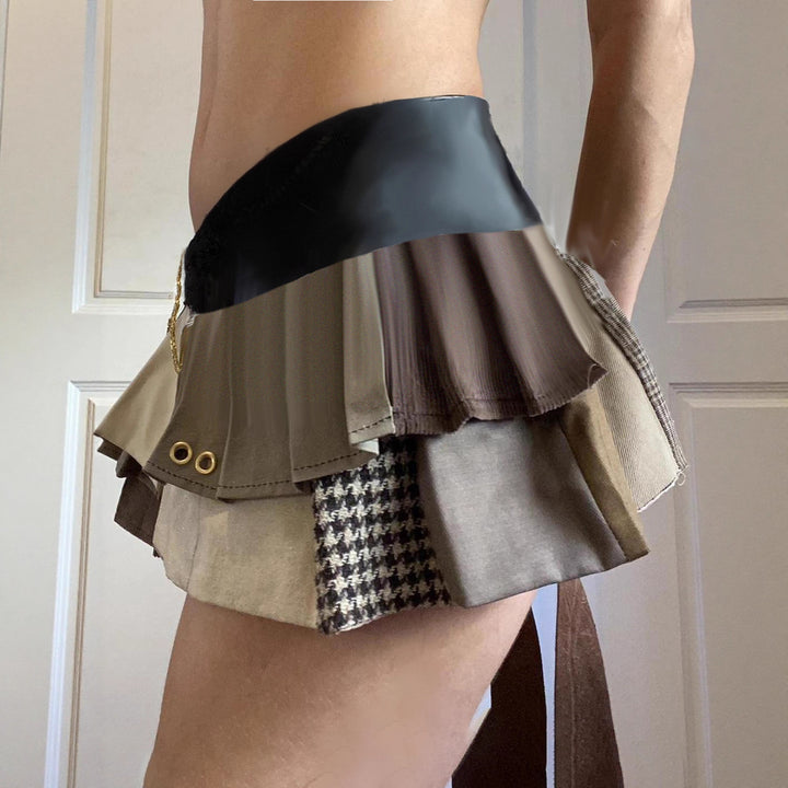 Damen kjol med unik asymmetrisk design och flerlagig volang Mirla-Eva Jonsson