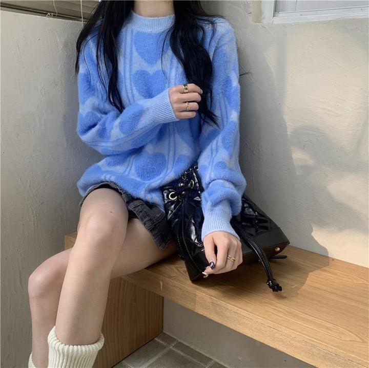 Damen kuscheliger Pullover mit abwechslungsreichem Muster und lässigem Schnitt Mirla-Eva Jonsson