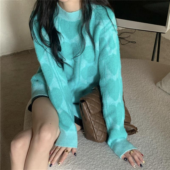 Damen kuscheliger Pullover mit abwechslungsreichem Muster und lässigem Schnitt Mirla-Eva Jonsson