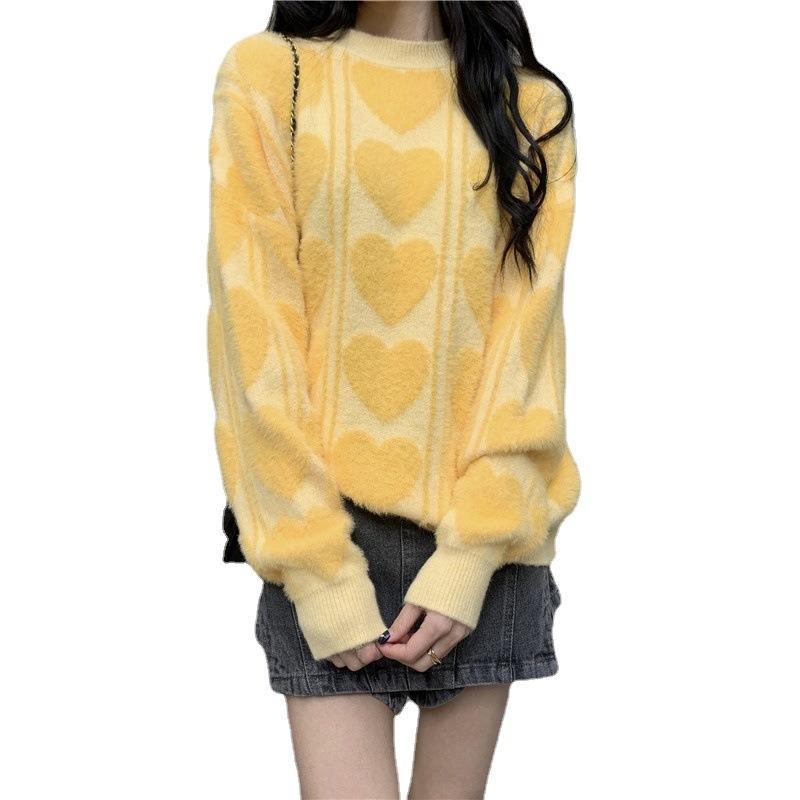 Damen kuscheliger Pullover mit abwechslungsreichem Muster und lässigem Schnitt Mirla-Eva Jonsson
