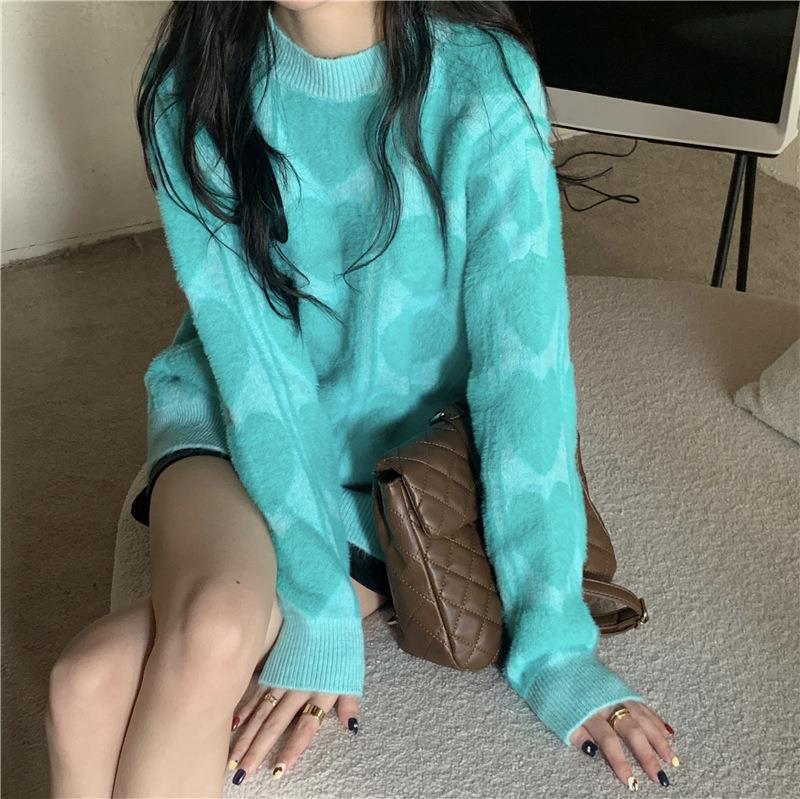 Damen kuscheliger Pullover mit abwechslungsreichem Muster und lässigem Schnitt Mirla-Eva Jonsson