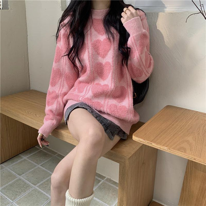 Damen kuscheliger Pullover mit abwechslungsreichem Muster und lässigem Schnitt Mirla-Eva Jonsson