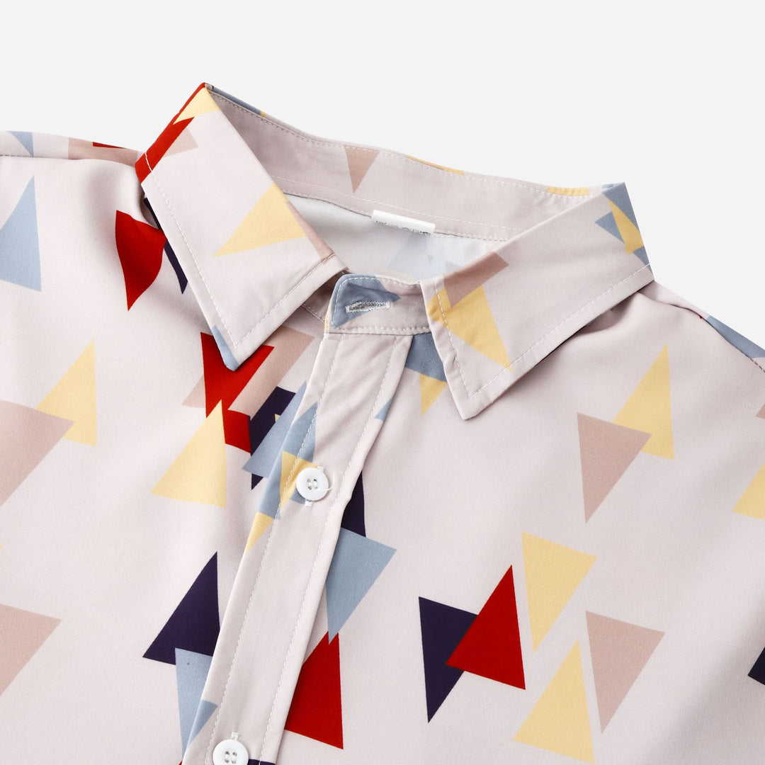 Damen långärmad blus i modern geometrisk design Eva Jonsson-Eva Jonsson