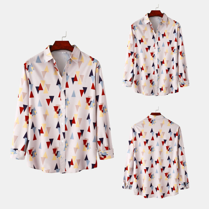 Damen långärmad blus i modern geometrisk design Eva Jonsson-Eva Jonsson