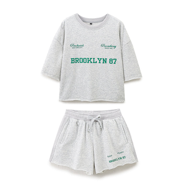 Damen lässiga fritids-shorts med elastisk midja och praktiska fickor Mirla-Eva Jonsson