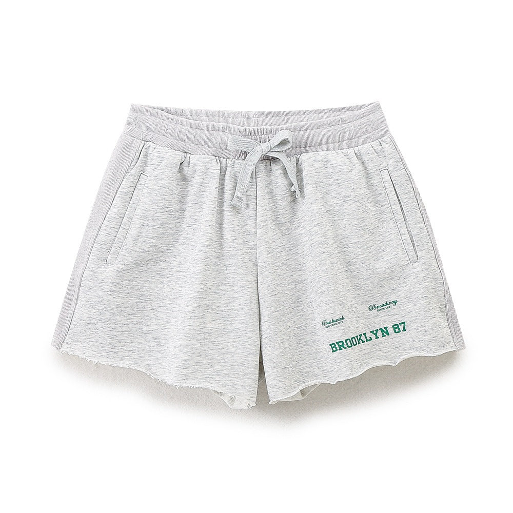 Damen lässiga fritids-shorts med elastisk midja och praktiska fickor Mirla-Eva Jonsson
