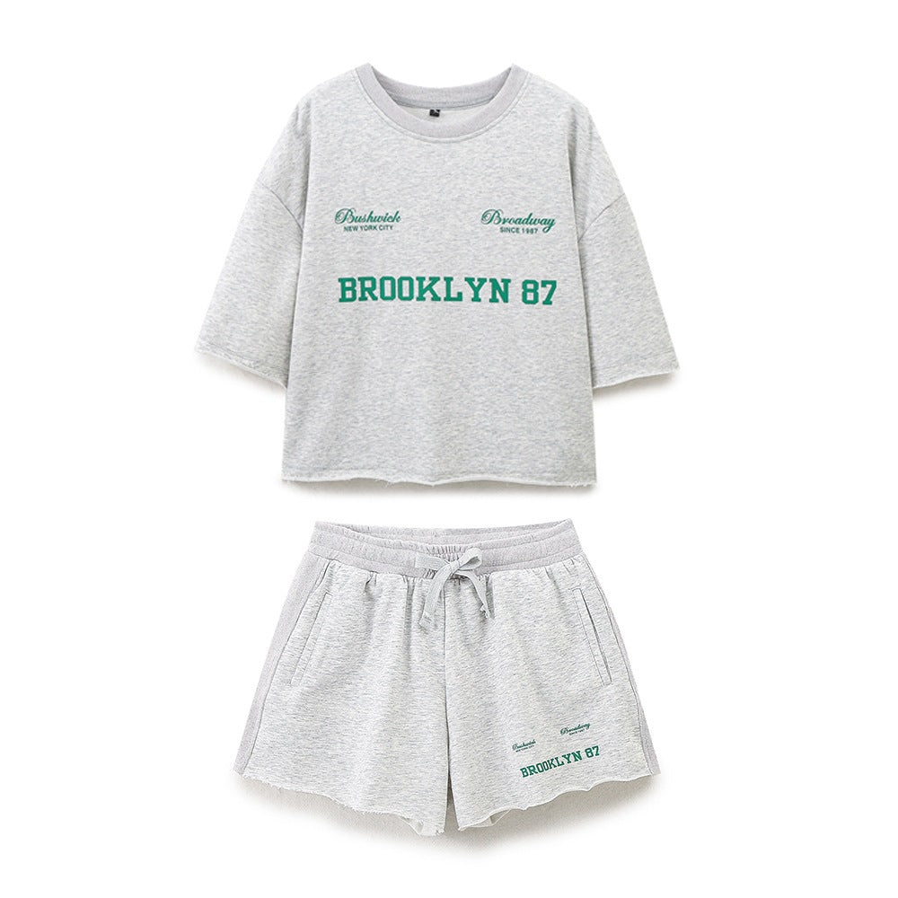 Damen lässiga fritids-shorts med elastisk midja och praktiska fickor Mirla-Eva Jonsson