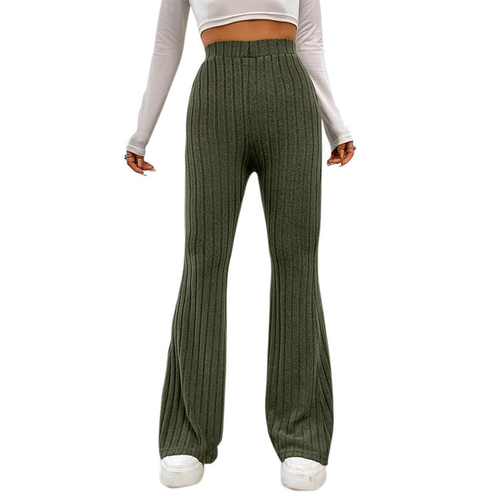Damen lässige Flared-Hosen aus hochwertigen Strickmaterialien Mirla-Eva Jonsson