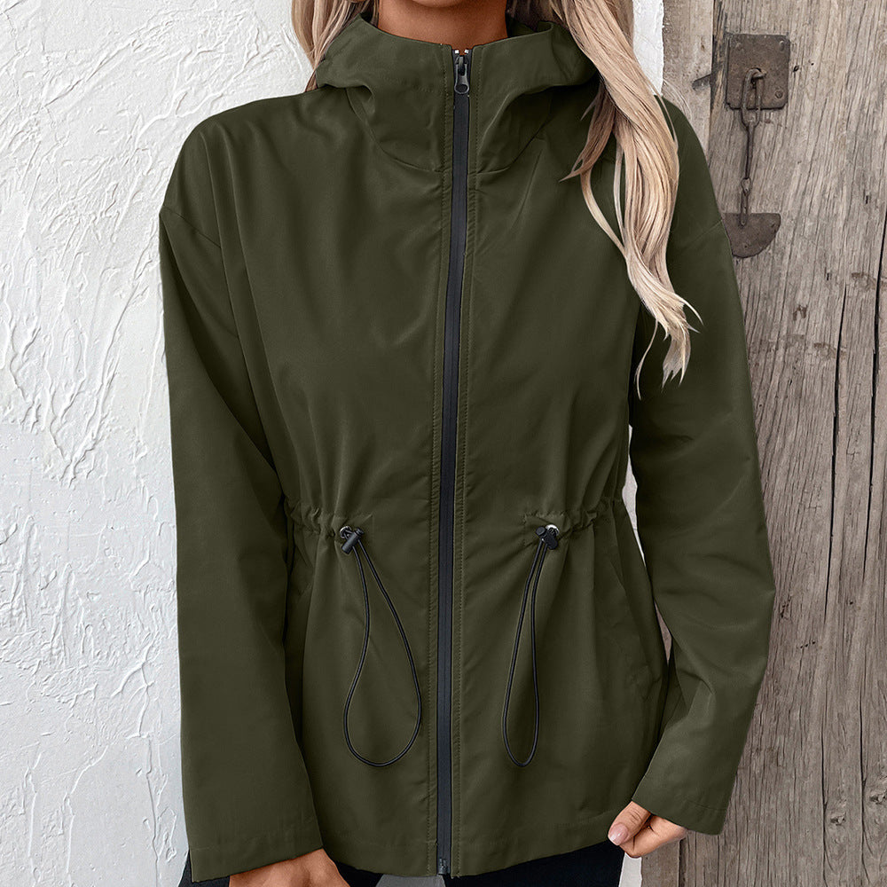 Damen lätt hoodiejacka med justerbar midja Eva Jonsson-Eva Jonsson
