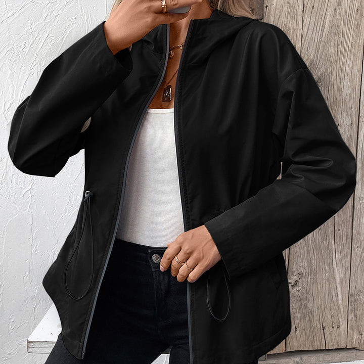 Damen lätt hoodiejacka med justerbar midja Eva Jonsson-Eva Jonsson