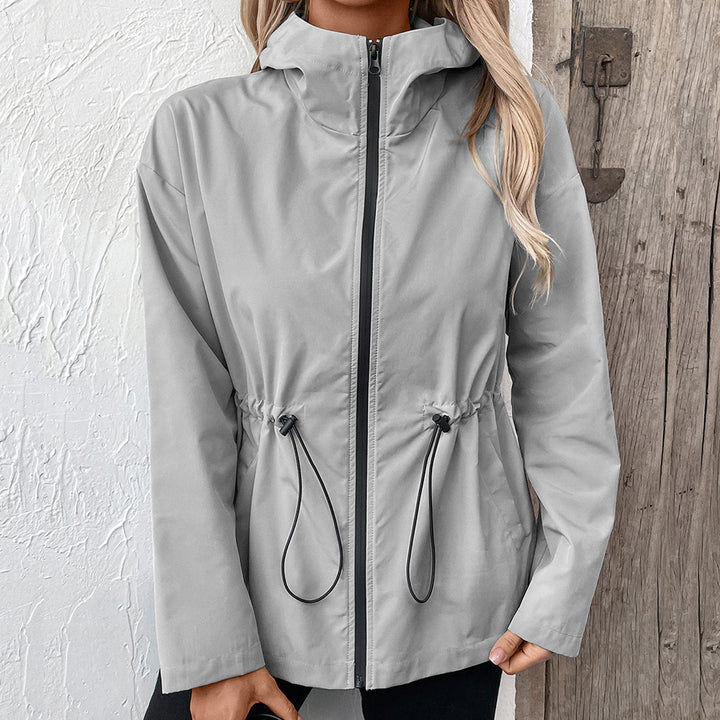 Damen lätt hoodiejacka med justerbar midja Eva Jonsson-Eva Jonsson