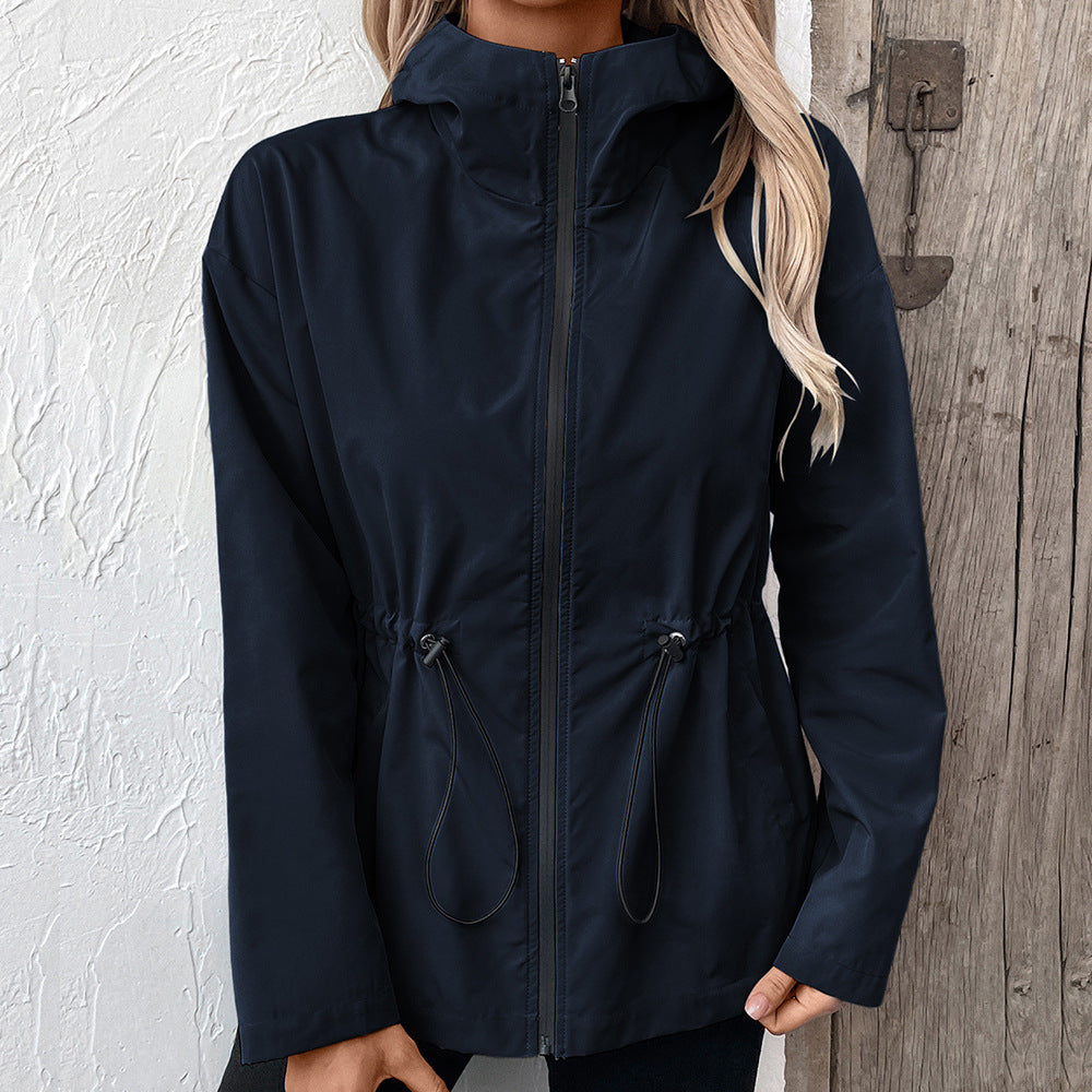 Damen lätt hoodiejacka med justerbar midja Eva Jonsson-Eva Jonsson