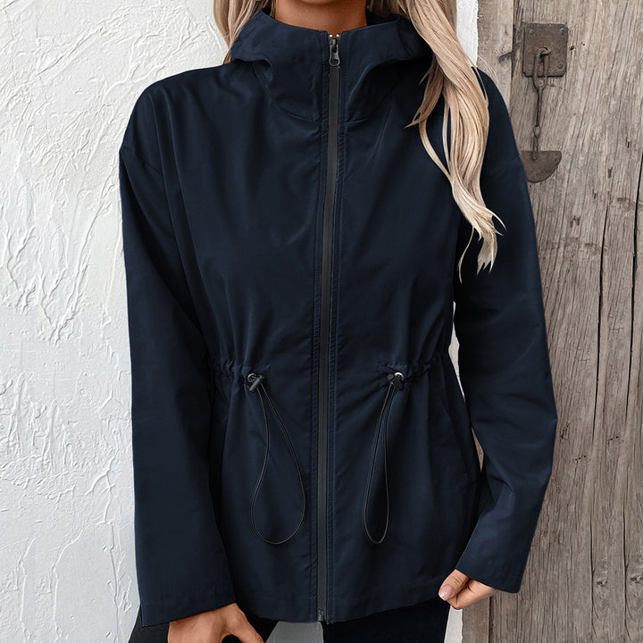 Damen lätt hoodiejacka med justerbar midja Eva Jonsson-Eva Jonsson