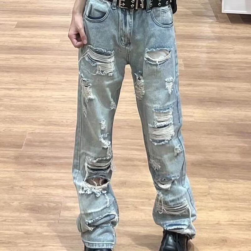 Damen lösa förstörda jeans Eva Jonsson-Eva Jonsson