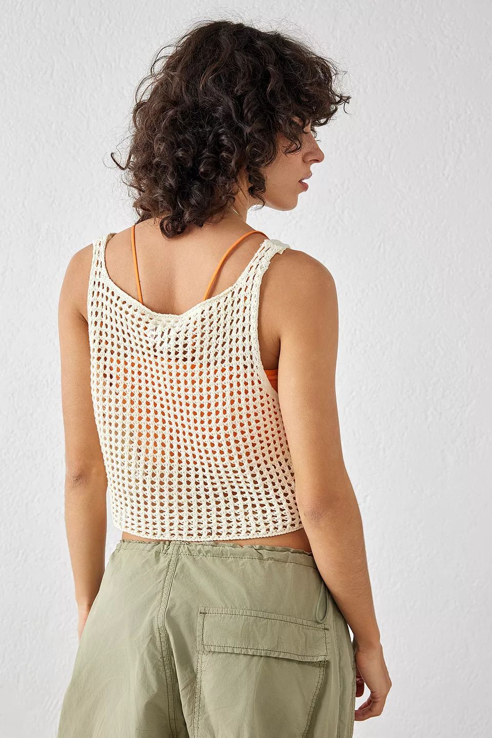 Damen luftig nätverk crop-top Mirla-Eva Jonsson