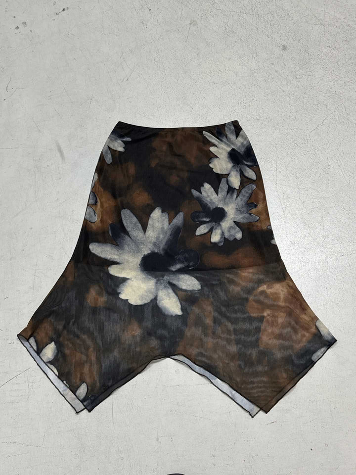 Damen luftiga sommar-shorts med blommönster och vid passform Mirla-Eva Jonsson