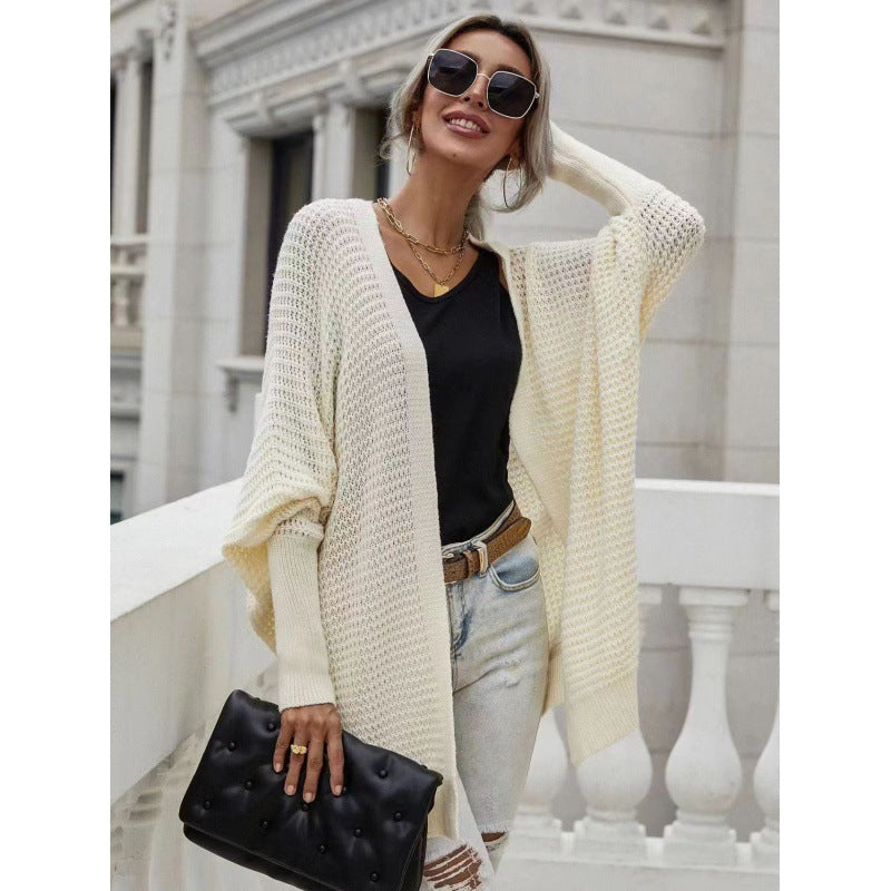 Damen luftige Strickjacke mit offenes Design und feiner Maschenstruktur Mirla-Eva Jonsson