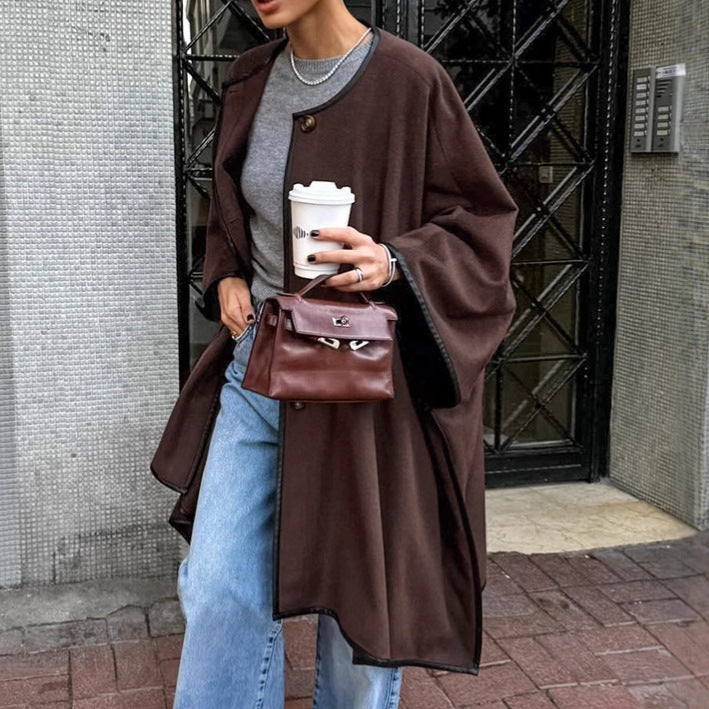 Damen mångsidig Ull Cape Mirla-Eva Jonsson