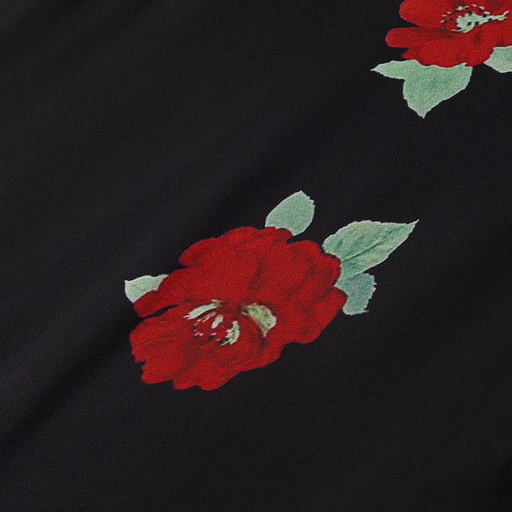 Damen maxikjol med floral design och genomskinlig look Mirla-Eva Jonsson