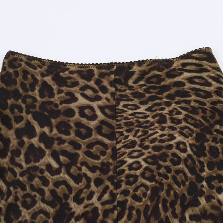 Damen maxikjolar med leopardmönster Mirla-Eva Jonsson