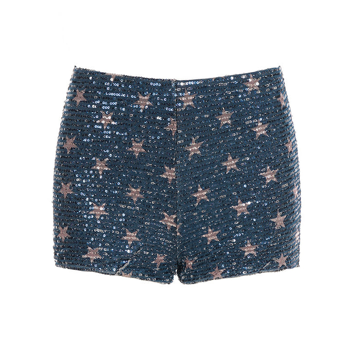 Damen mini skirt with sparkling sequins and playful polka dot design Mirla-Eva Jonsson