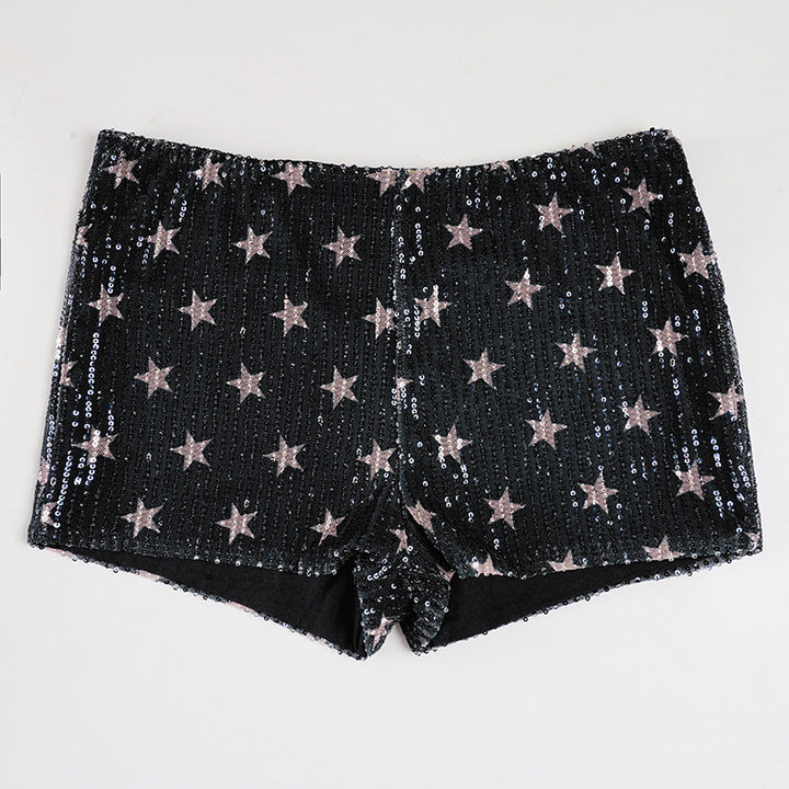 Damen mini skirt with sparkling sequins and playful polka dot design Mirla-Eva Jonsson