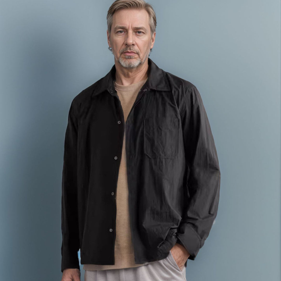 Damen mode långärmad skjortjacka med ficka Mirla-Eva Jonsson