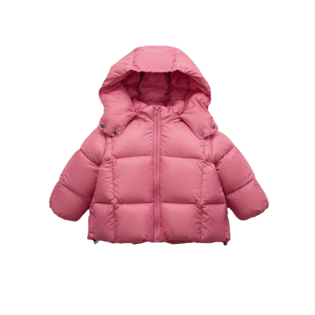 Damen moderne Daunenjacke mit abnehmbarer Kapuze und elastischen Bündchen Mirla-Eva Jonsson