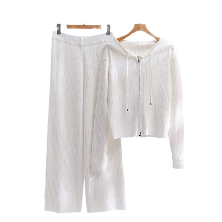 Damen modernt loungewear-set med hög krage och dragkedja Mirla-Eva Jonsson