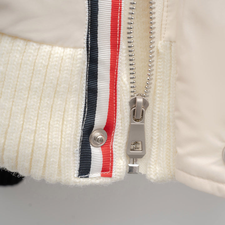 Damen modische Steppjacke mit Strickärmel und hohem Kragen Mirla-Eva Jonsson