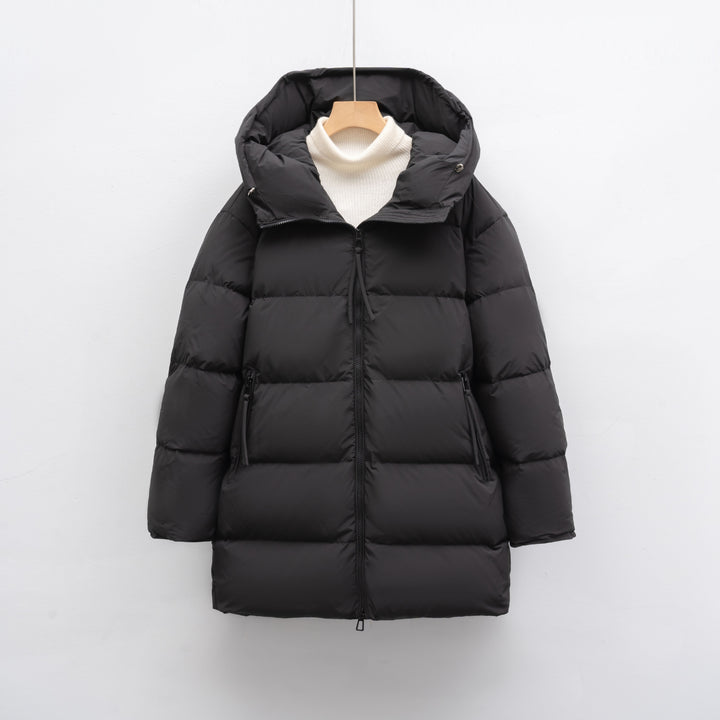 Damen modische Winterjacke im Oversized-Stil mit Kapuze Mirla-Eva Jonsson