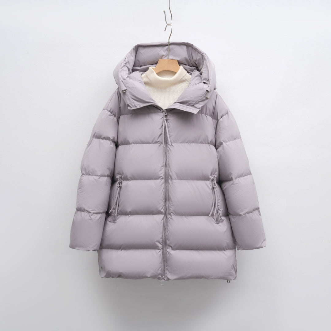 Damen modische Winterjacke im Oversized-Stil mit Kapuze Mirla-Eva Jonsson