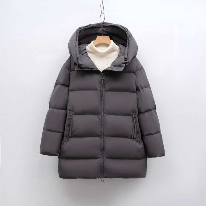 Damen modische Winterjacke im Oversized-Stil mit Kapuze Mirla-Eva Jonsson