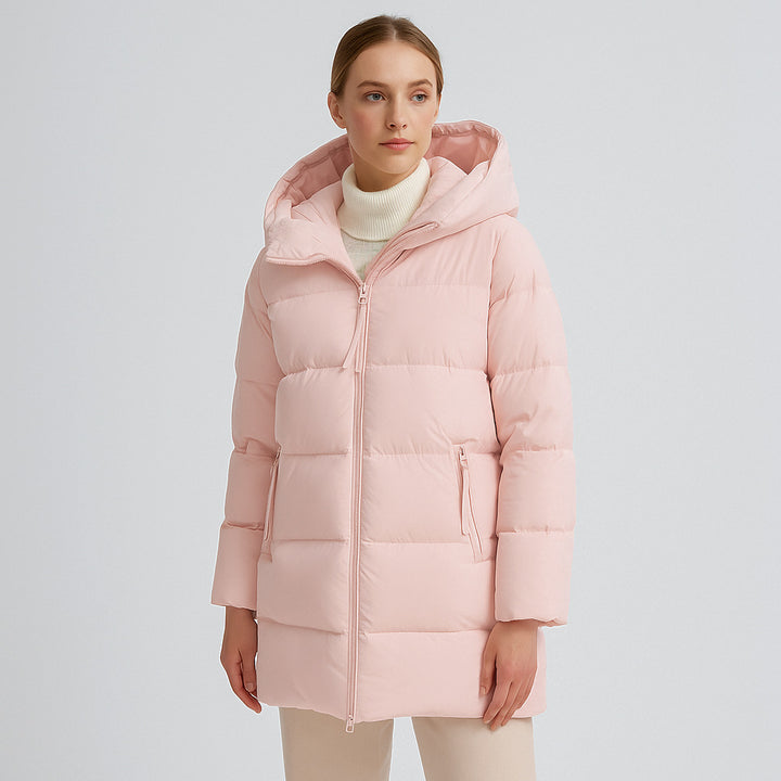 Damen modische Winterjacke im Oversized-Stil mit Kapuze Mirla-Eva Jonsson