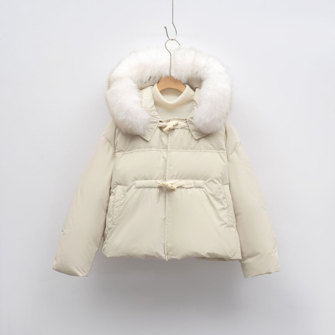 Damen modische Winterjacke mit Kunstfellkragen Eva Jonsson-Eva Jonsson