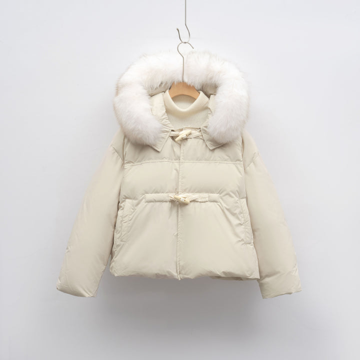 Damen modische Winterjacke mit Kunstfellkragen Eva Jonsson-Eva Jonsson