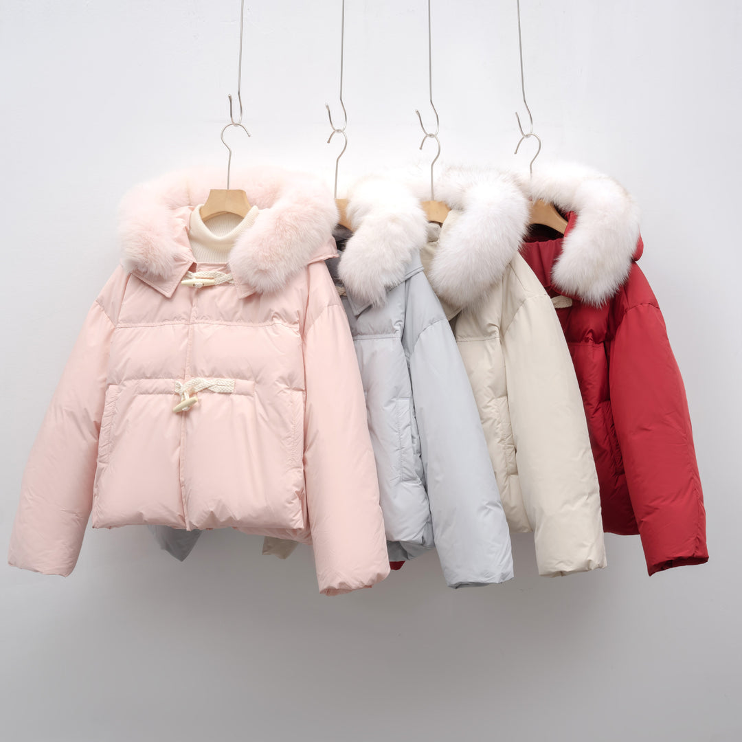 Damen modische Winterjacke mit Kunstfellkragen Mirla-Eva Jonsson