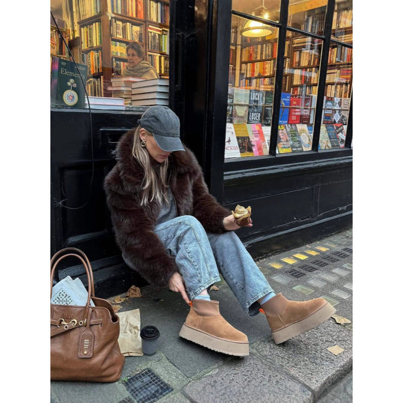 Damen modische und warm fodrade sneaker stövlar Eva Jonsson-Eva Jonsson