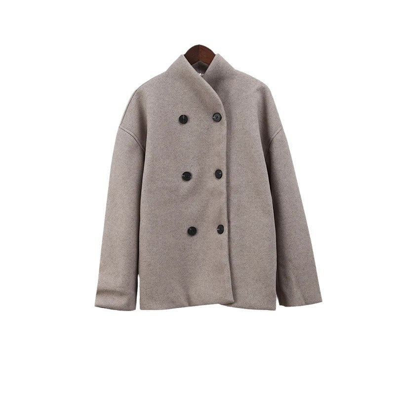 Damen oversized ulljacka i modern stil Eva Jonsson-Eva Jonsson