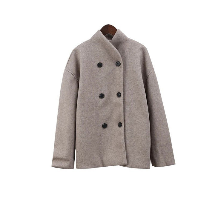 Damen oversized ulljacka i modern stil Eva Jonsson-Eva Jonsson